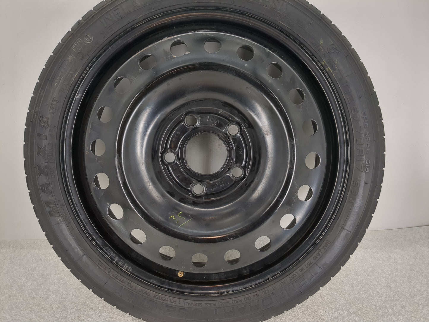 2014-2017 Buick Regal Spare Donut Tire Wheel Rim Oem - Oemusedautoparts1.com