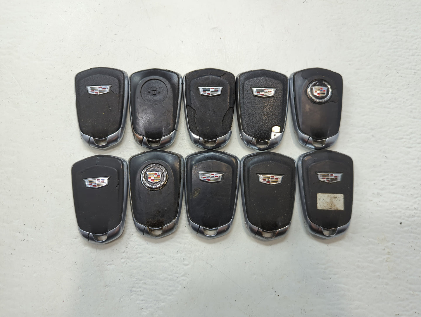 Lot of 10 Cadillac Keyless Entry Remote Fob HYQ2AB | HYQ2EB MIXED PART - Oemusedautoparts1.com