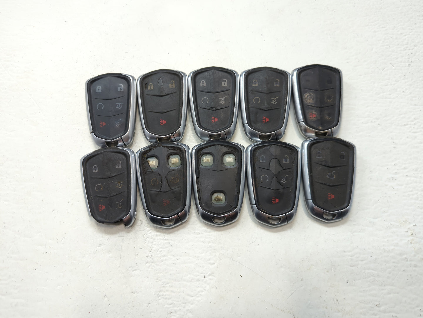 Lot of 10 Cadillac Keyless Entry Remote Fob HYQ2EB | HYQ2AB | HYQ2ES - Oemusedautoparts1.com