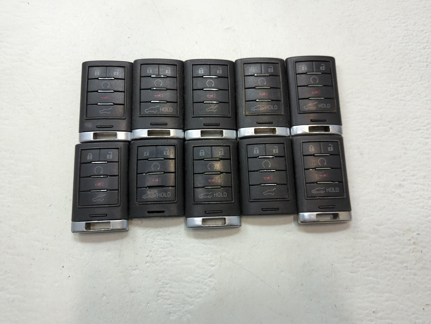 Lot of 10 Cadillac Keyless Entry Remote Fob MIXED FCC IDS MIXED PART - Oemusedautoparts1.com