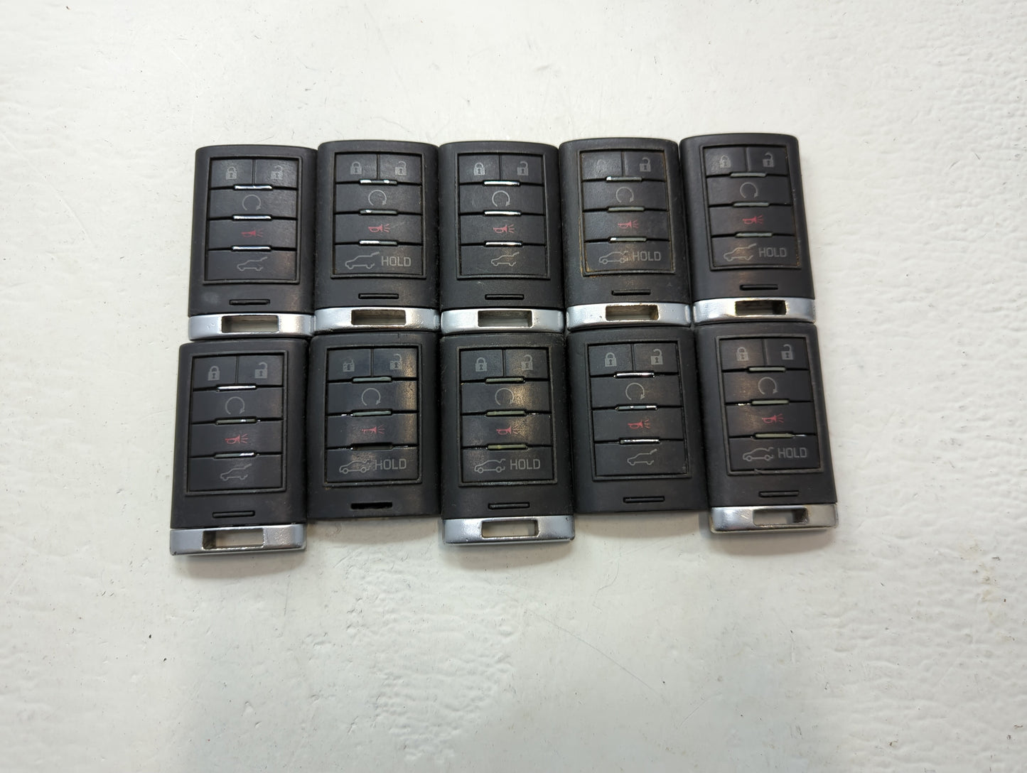 Lot of 10 Cadillac Keyless Entry Remote Fob MIXED FCC IDS MIXED PART - Oemusedautoparts1.com