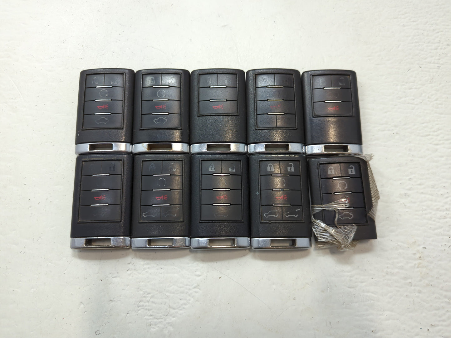 Lot of 10 Cadillac Keyless Entry Remote Fob MIXED FCC IDS MIXED PART - Oemusedautoparts1.com