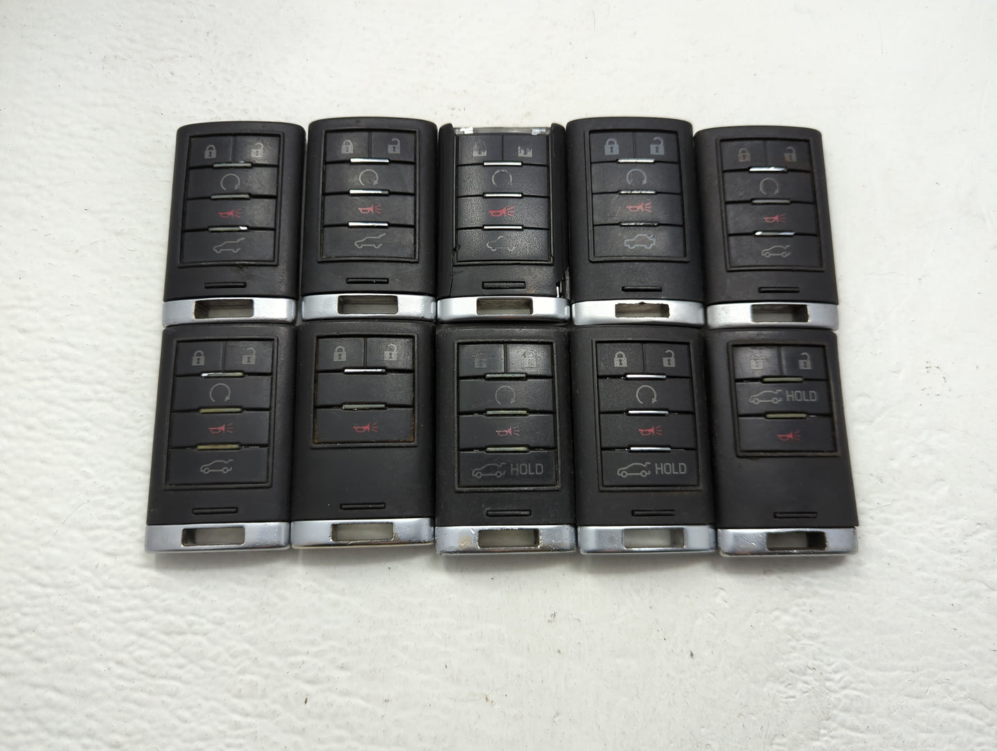 Lot of 10 Cadillac Keyless Entry Remote Fob MIXED FCC IDS MIXED PART - Oemusedautoparts1.com