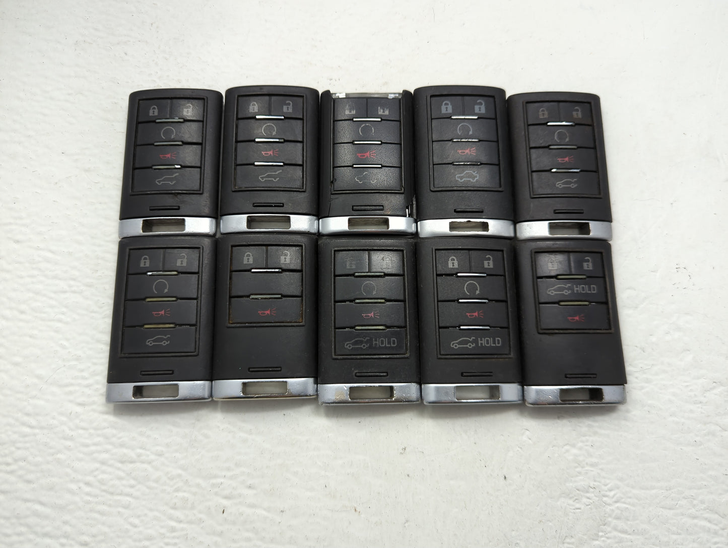 Lot of 10 Cadillac Keyless Entry Remote Fob MIXED FCC IDS MIXED PART - Oemusedautoparts1.com