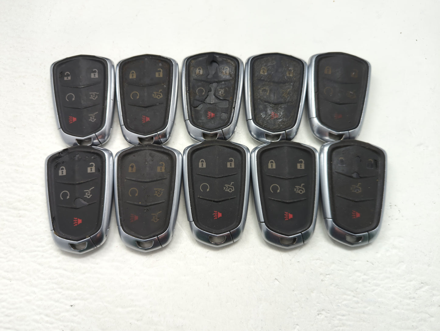 Lot of 10 Cadillac Keyless Entry Remote Fob HYQ2EB | HYQ2AB | HYQ2ES - Oemusedautoparts1.com