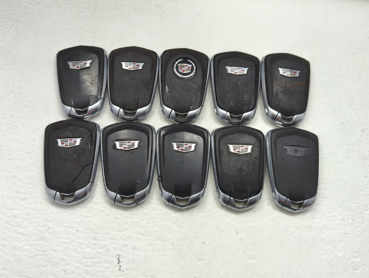 Lot of 10 Cadillac Keyless Entry Remote Fob HYQ2EB | HYQ2AB MIXED PART - Oemusedautoparts1.com