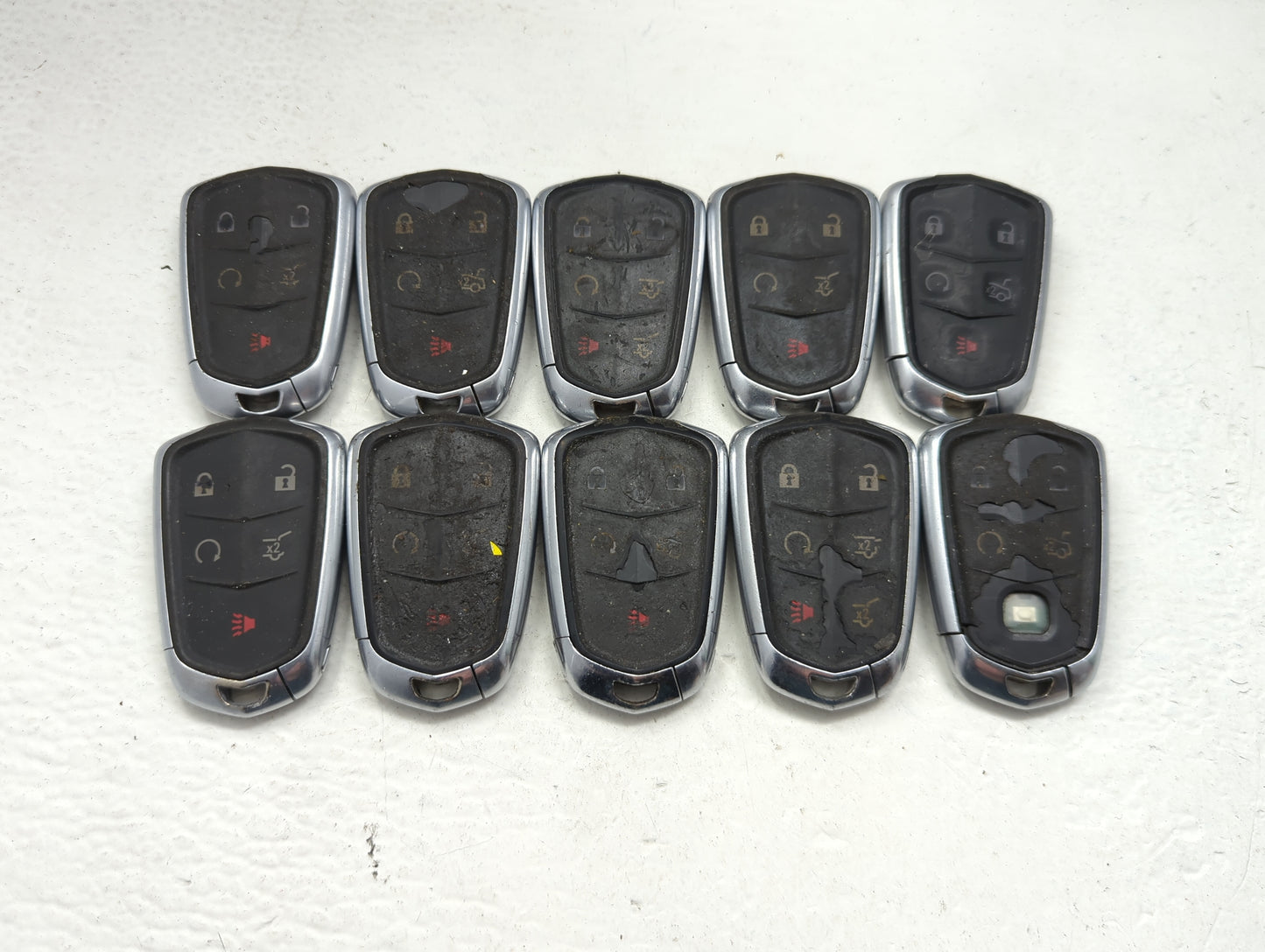 Lot of 10 Cadillac Keyless Entry Remote Fob HYQ2AB | HYQ2ES | HYQ2EB - Oemusedautoparts1.com