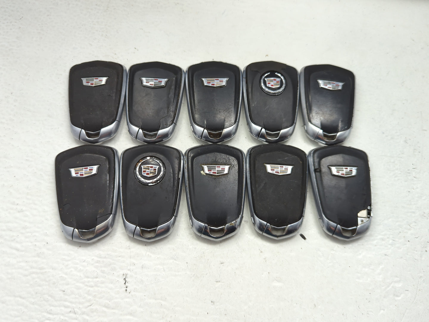 Lot of 10 Cadillac Keyless Entry Remote Fob HYQ2AB | HYQ2ES | HYQ2EB - Oemusedautoparts1.com