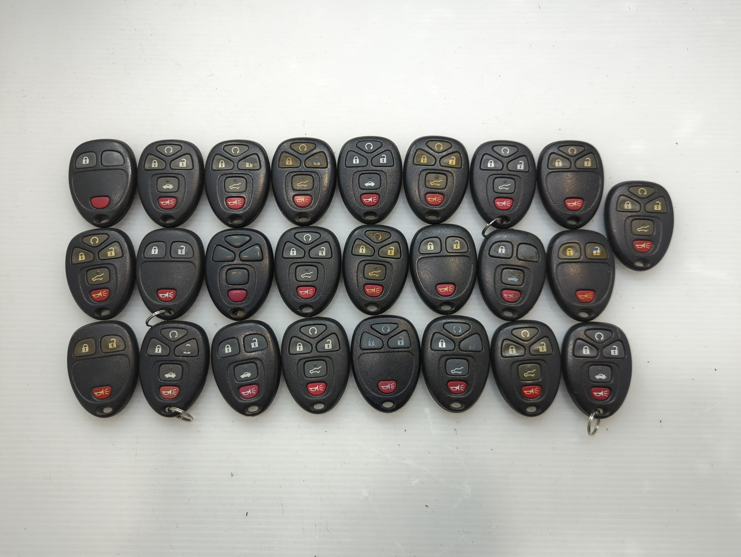 Lot of 25 Chevrolet Keyless Entry Remote Fob OUC60270 | OUC60221 | - Oemusedautoparts1.com