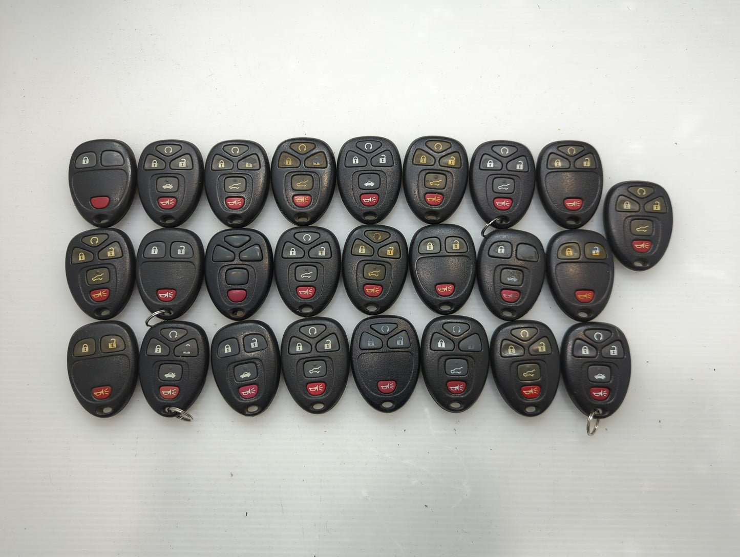 Lot of 25 Chevrolet Keyless Entry Remote Fob OUC60270 | OUC60221 | - Oemusedautoparts1.com