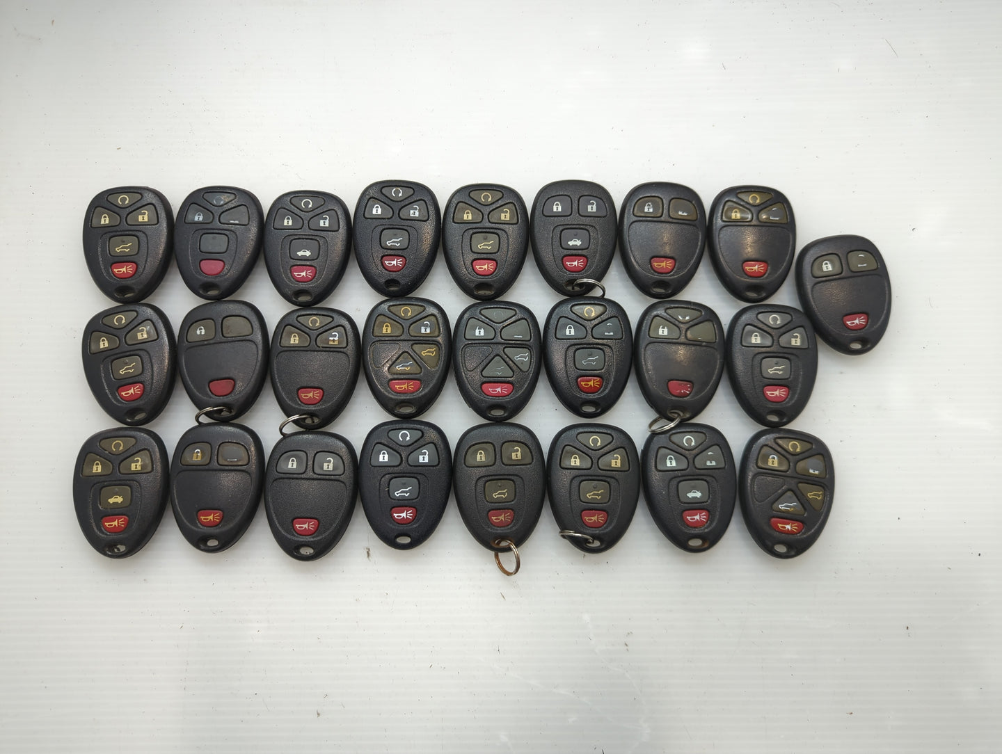Lot of 25 Chevrolet Keyless Entry Remote Fob OUC60270 | KOBGT04A | - Oemusedautoparts1.com