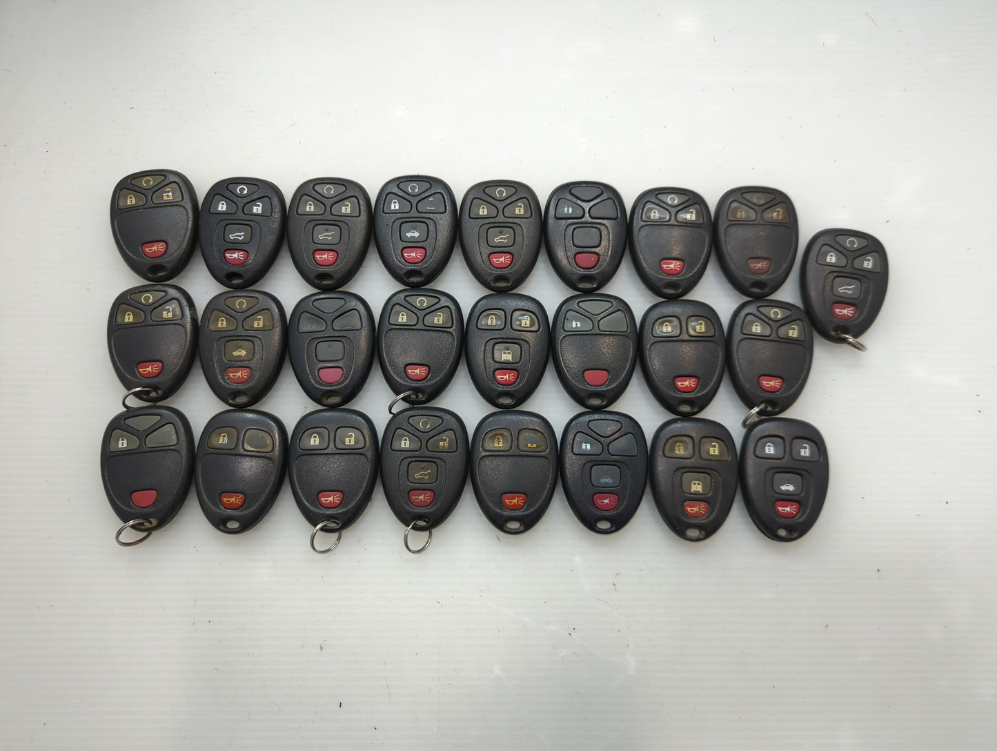 Lot of 25 Chevrolet Keyless Entry Remote Fob OUC60270 | OUC60221 | - Oemusedautoparts1.com