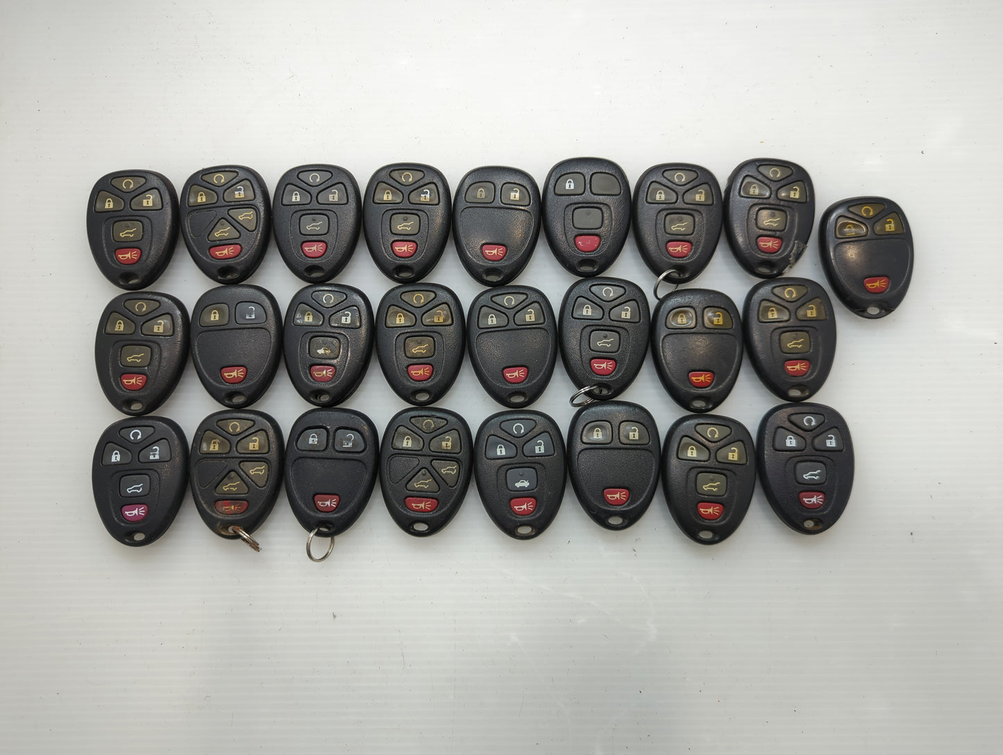 Lot of 25 Chevrolet Keyless Entry Remote Fob OUC60270 | OUC60221 | - Oemusedautoparts1.com
