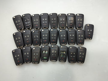 Lot of 25 Chevrolet Keyless Entry Remote Fob KR55WK50073 | OHT01060512 - Oemusedautoparts1.com