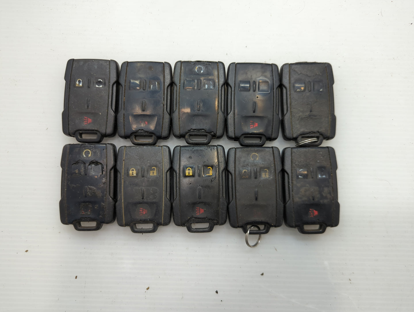 Lot of 10 Chevrolet Keyless Entry Remote Fob M3N-32337100 MIXED PART - Oemusedautoparts1.com
