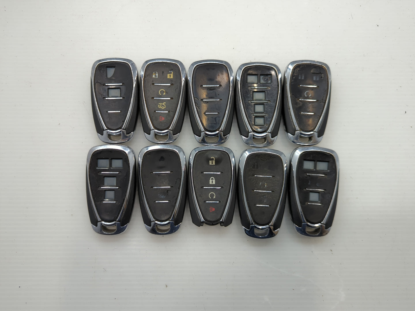 Lot of 10 Chevrolet Keyless Entry Remote Fob HYQ4AA MIXED PART NUMBERS - Oemusedautoparts1.com