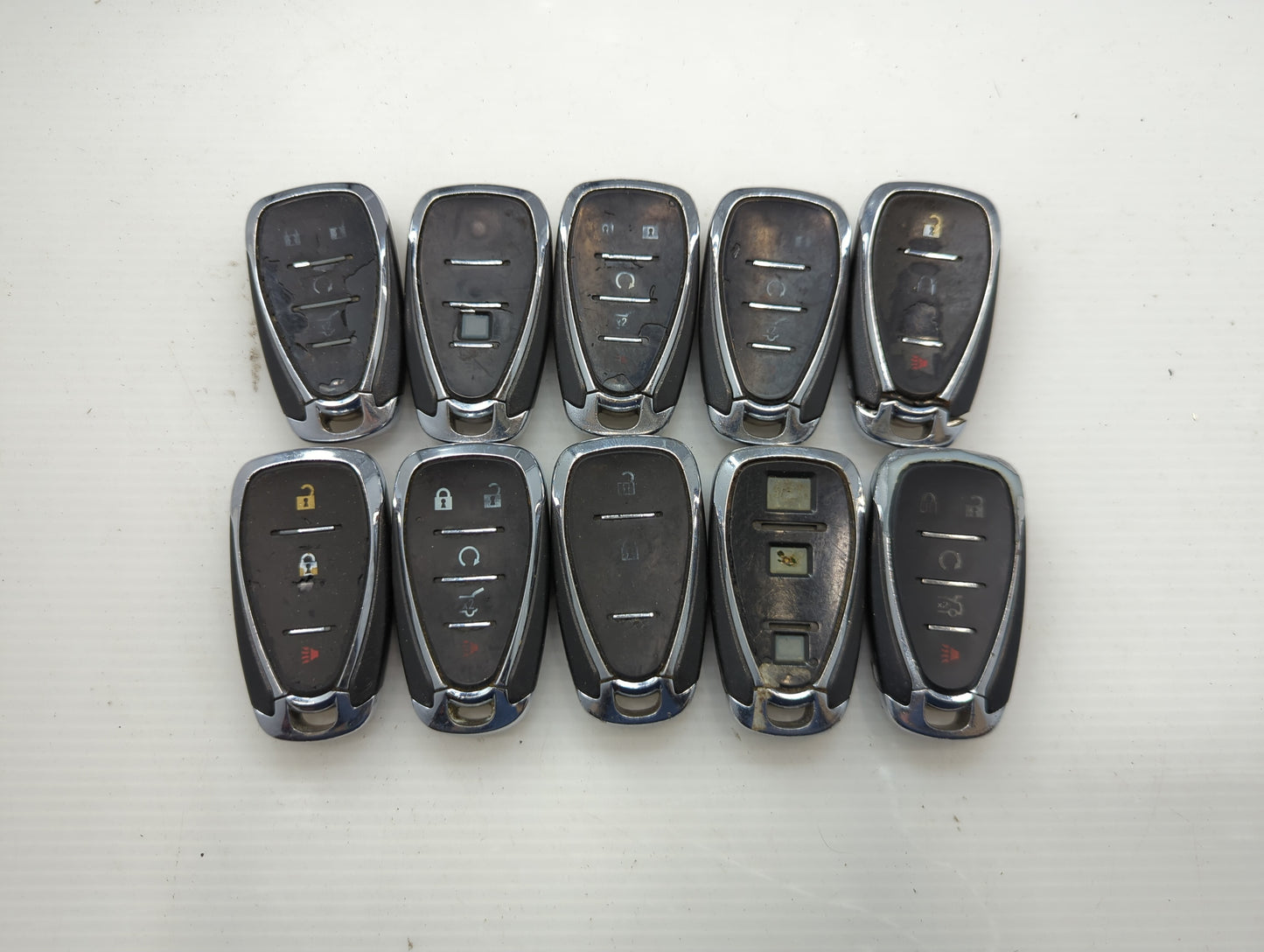 Lot of 10 Chevrolet Keyless Entry Remote Fob HYQ4EA MIXED PART NUMBERS - Oemusedautoparts1.com