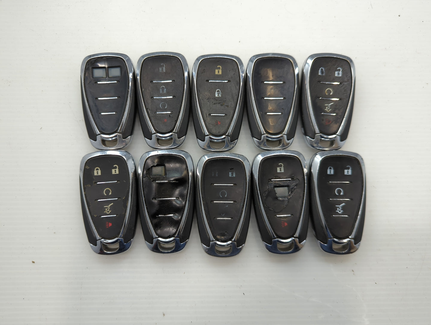 Lot of 10 Chevrolet Keyless Entry Remote Fob HYQ4AA MIXED PART NUMBERS - Oemusedautoparts1.com