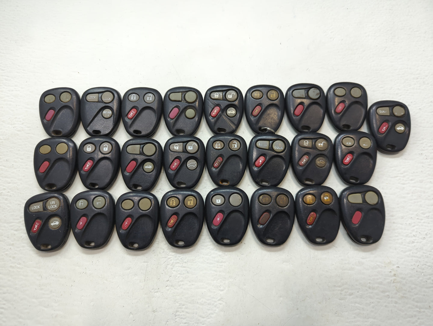 Lot of 25 Chevrolet Keyless Entry Remote Fob KOBLEAR1XT | LHJ011 | - Oemusedautoparts1.com