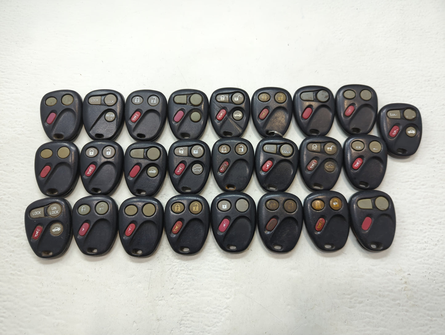 Lot of 25 Chevrolet Keyless Entry Remote Fob KOBLEAR1XT | LHJ011 | - Oemusedautoparts1.com