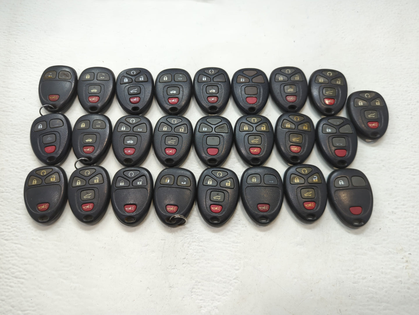 Lot of 25 Chevrolet Keyless Entry Remote Fob OUC60221 | OUC60270 MIXED - Oemusedautoparts1.com