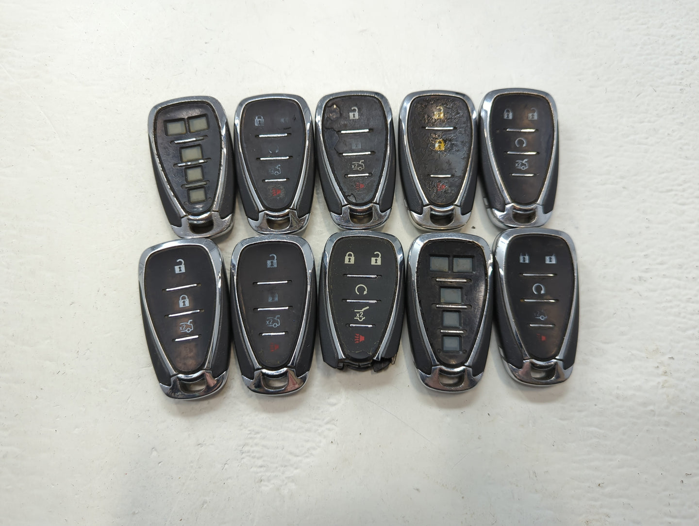 Lot of 10 Chevrolet Keyless Entry Remote Fob HYQ4EA | HYQ4AA MIXED PART - Oemusedautoparts1.com