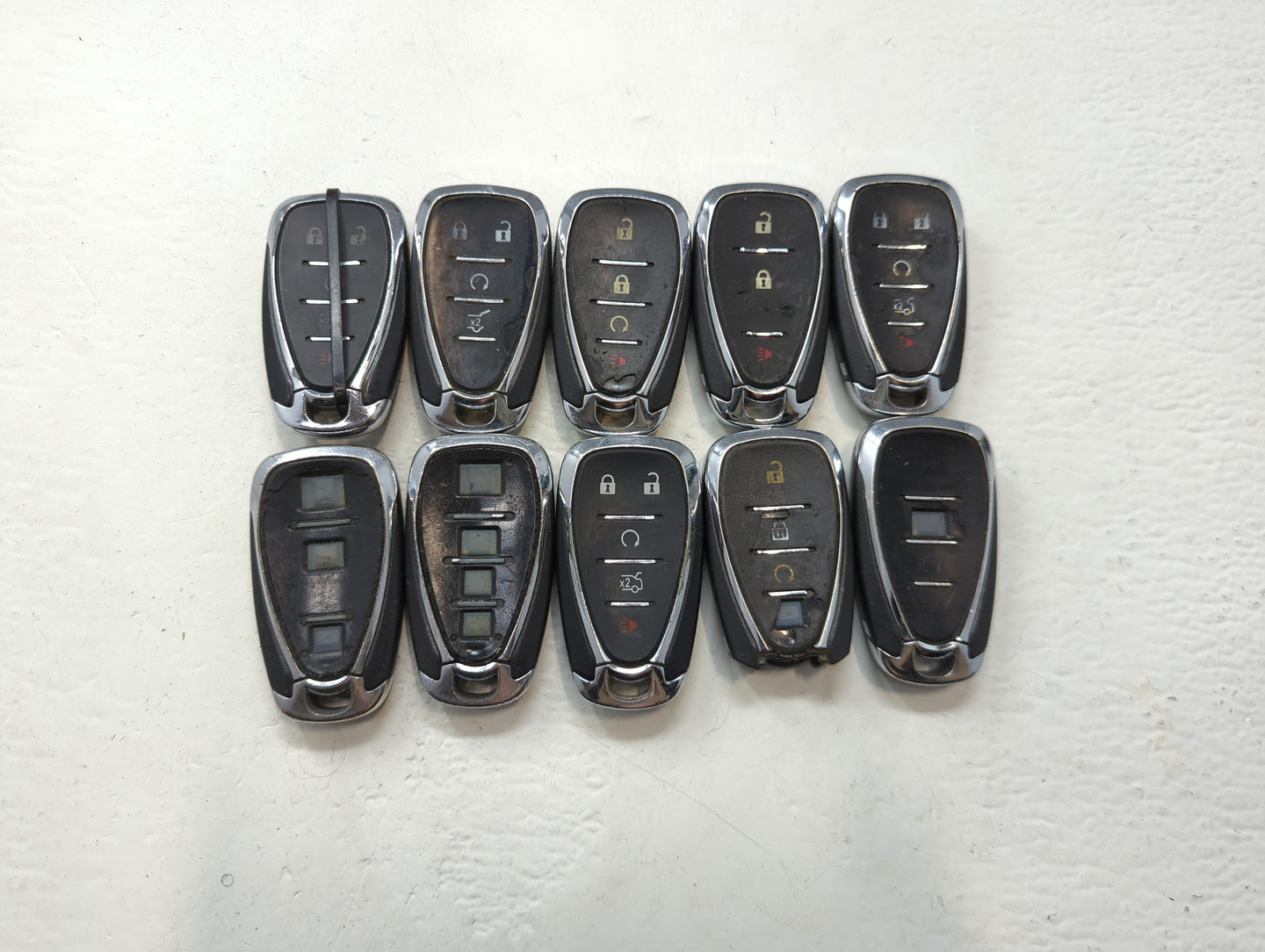 Lot of 10 Chevrolet Keyless Entry Remote Fob MIXED FCC IDS MIXED PART - Oemusedautoparts1.com