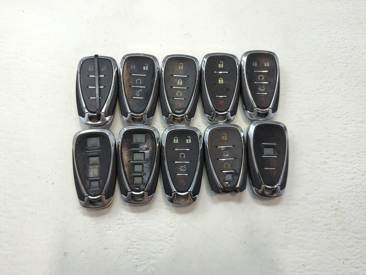 Lot of 10 Chevrolet Keyless Entry Remote Fob MIXED FCC IDS MIXED PART - Oemusedautoparts1.com