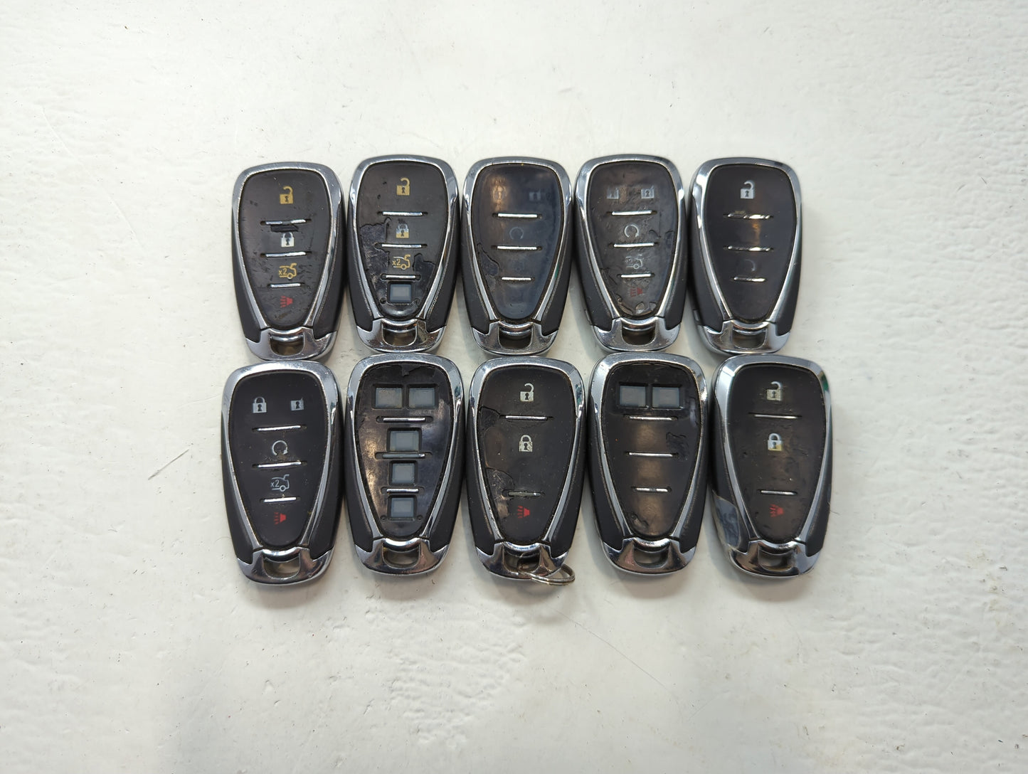Lot of 10 Chevrolet Keyless Entry Remote Fob MIXED FCC IDS MIXED PART - Oemusedautoparts1.com