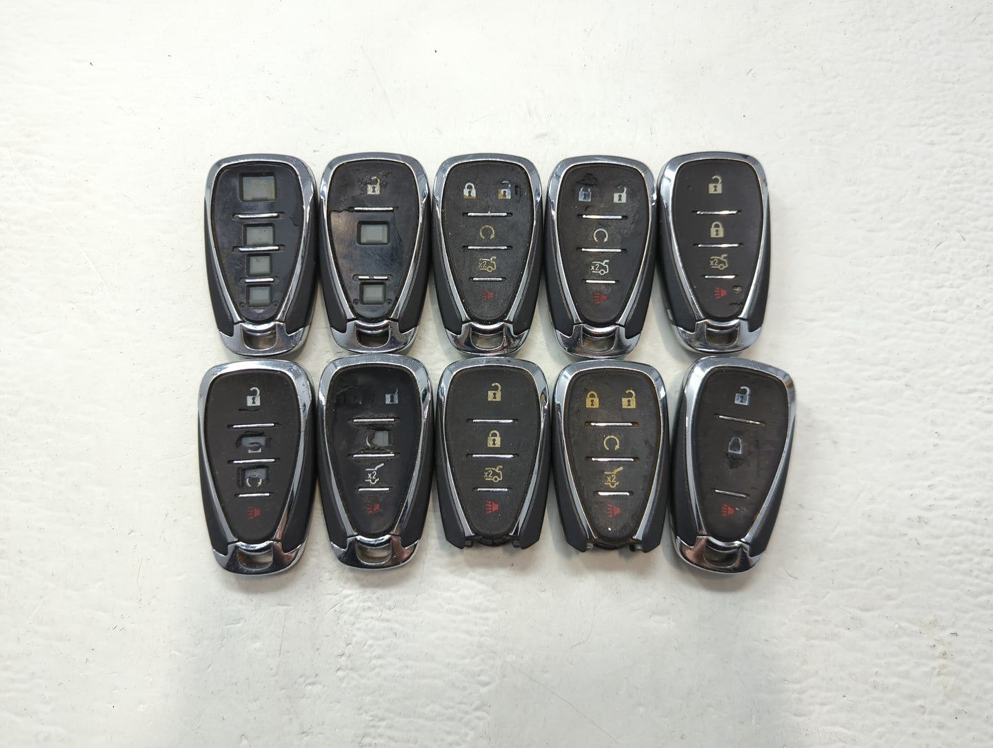 Lot of 10 Chevrolet Keyless Entry Remote Fob HYQ4ES | HYQ4EA | HYQ4AA - Oemusedautoparts1.com