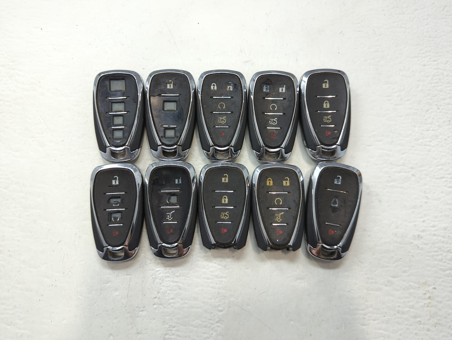 Lot of 10 Chevrolet Keyless Entry Remote Fob HYQ4ES | HYQ4EA | HYQ4AA - Oemusedautoparts1.com