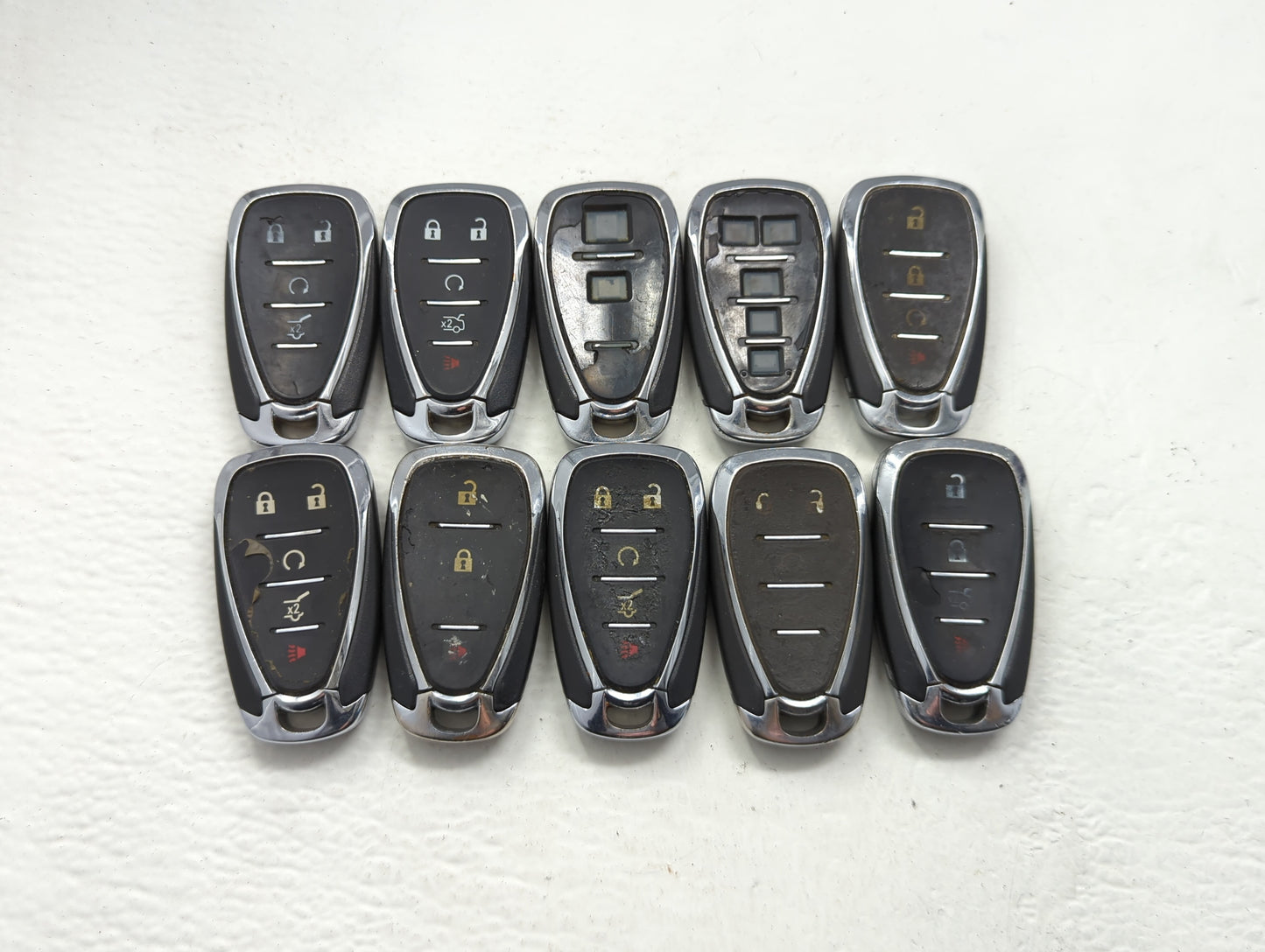 Lot of 10 Chevrolet Keyless Entry Remote Fob MIXED FCC IDS MIXED PART - Oemusedautoparts1.com