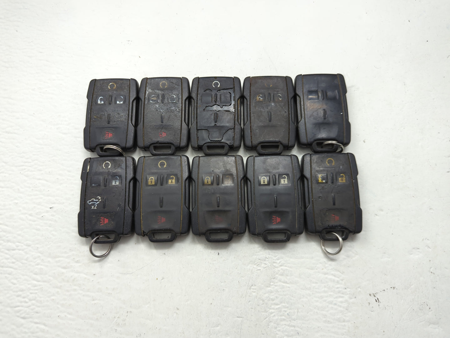 Lot of 10 Chevrolet Keyless Entry Remote Fob MIXED FCC IDS MIXED PART - Oemusedautoparts1.com