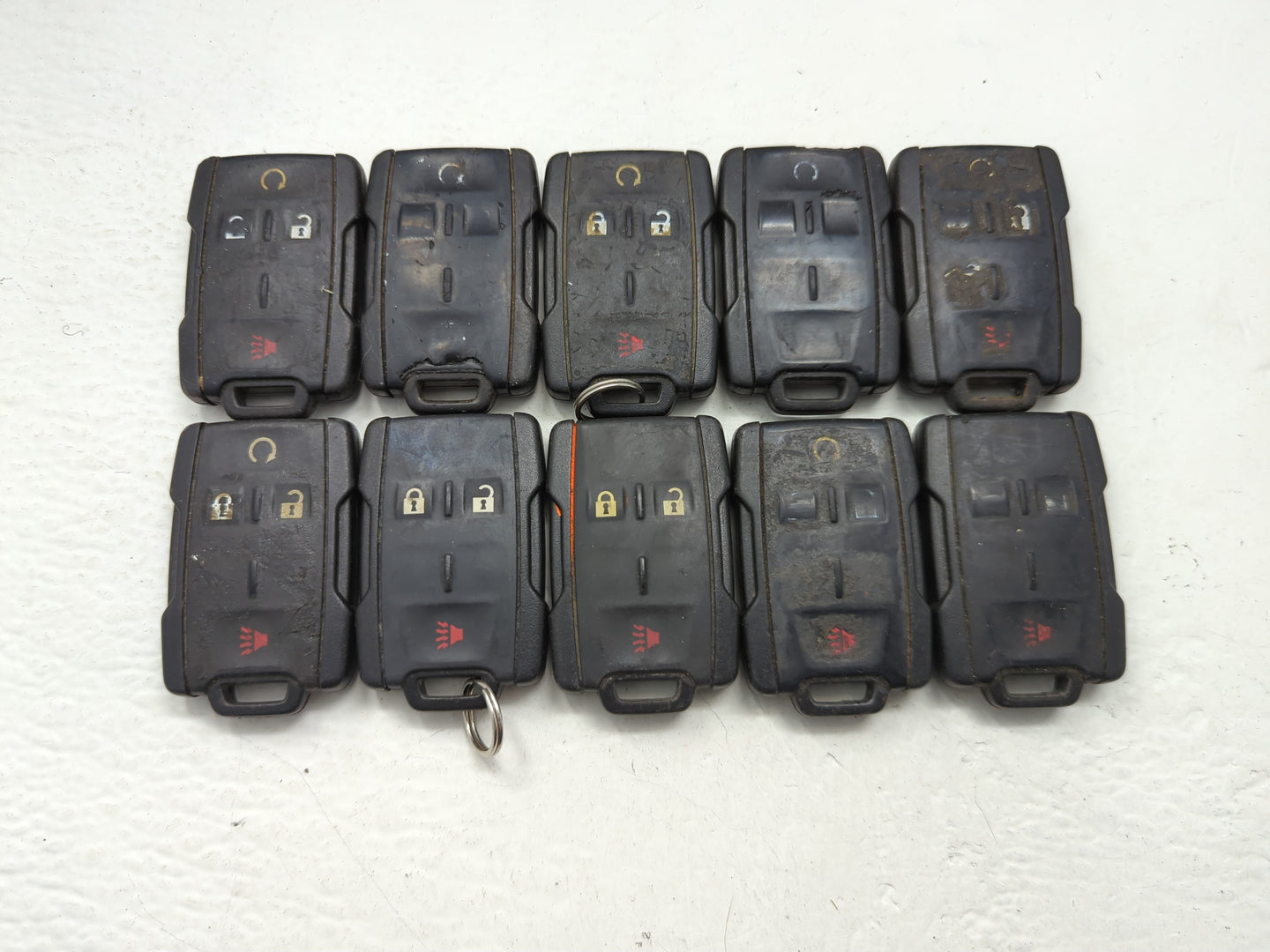 Lot of 10 Chevrolet Keyless Entry Remote Fob MIXED FCC IDS MIXED PART - Oemusedautoparts1.com