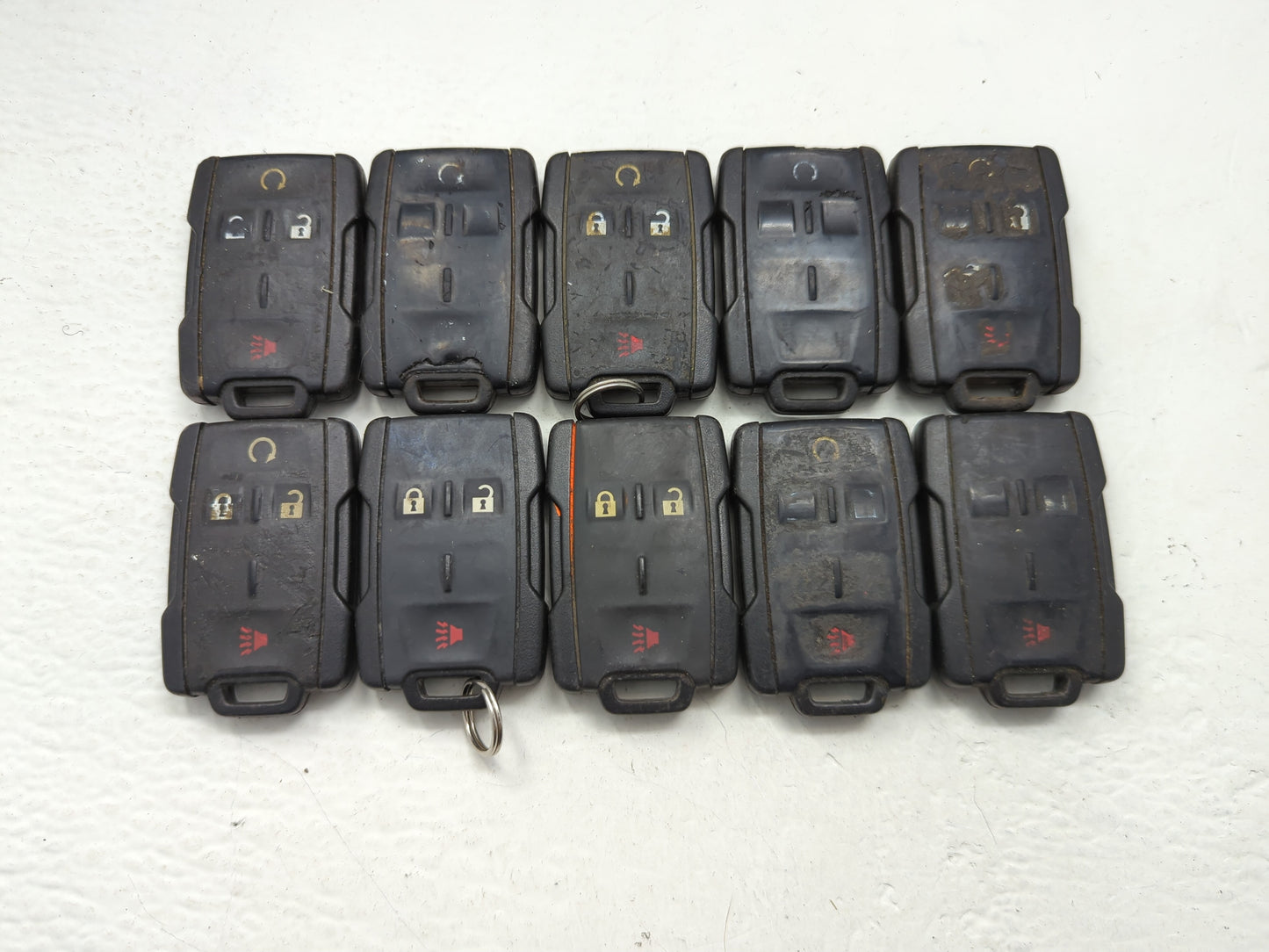 Lot of 10 Chevrolet Keyless Entry Remote Fob MIXED FCC IDS MIXED PART - Oemusedautoparts1.com