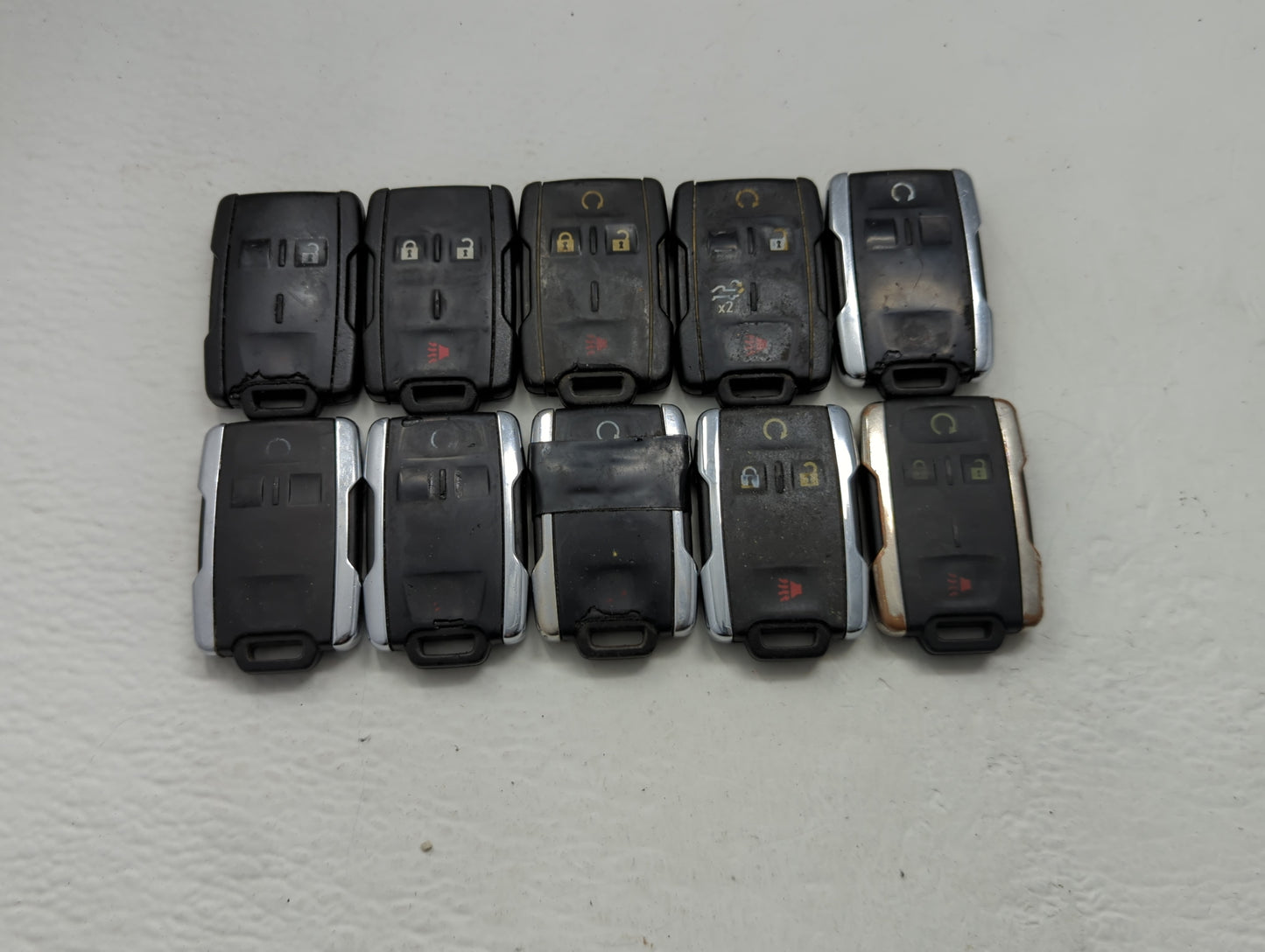 Lot of 10 Chevrolet Keyless Entry Remote Fob MIXED FCC IDS MIXED PART - Oemusedautoparts1.com