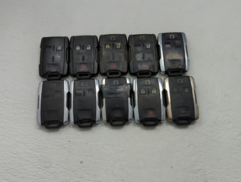 compare product Lot of 10 Chevrolet Keyless Entry Remote Fob MIXED FCC IDS MIXED PART