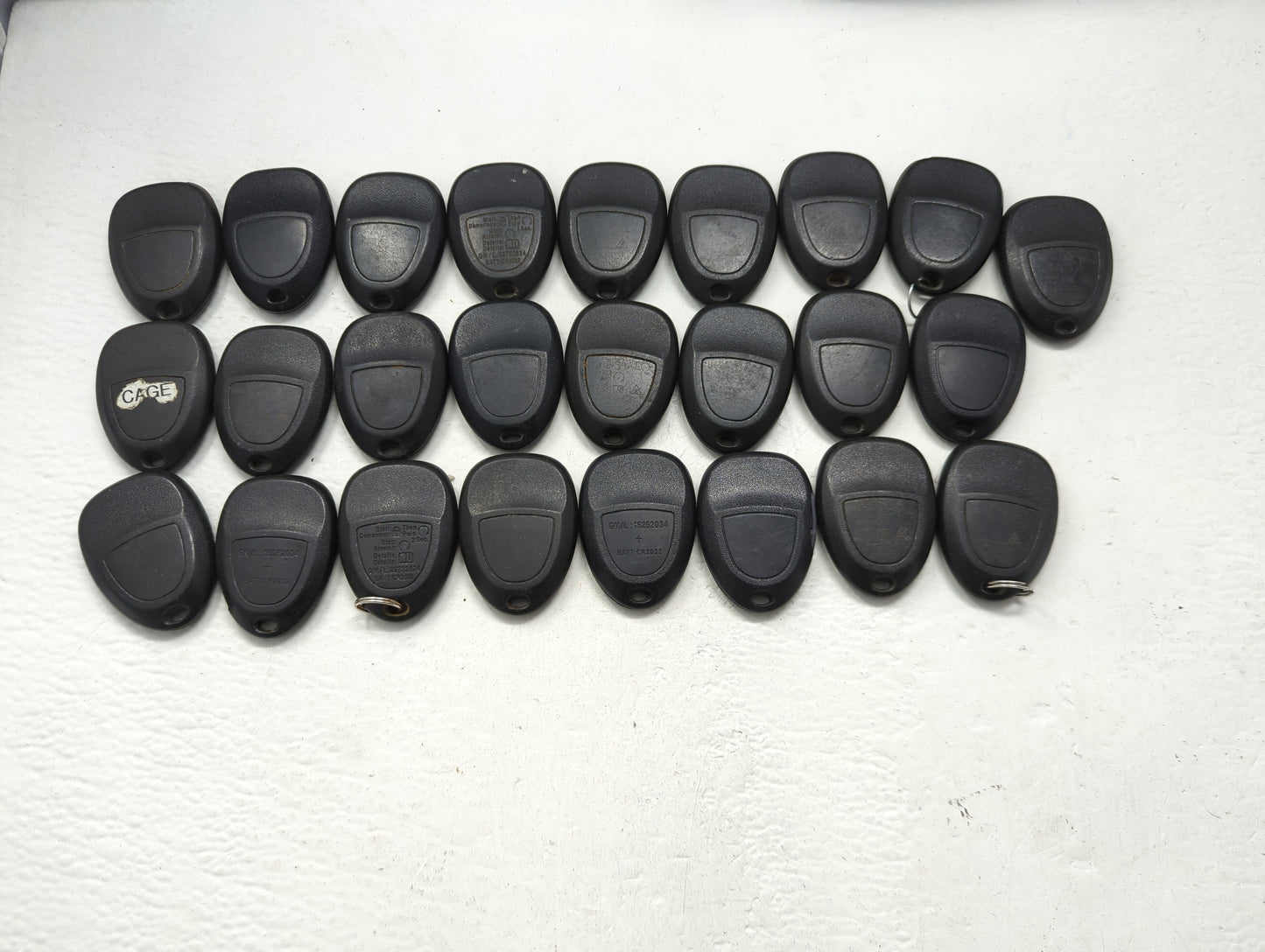 Lot of 25 Chevrolet Keyless Entry Remote Fob OUC60221 | OUC60270 MIXED - Oemusedautoparts1.com