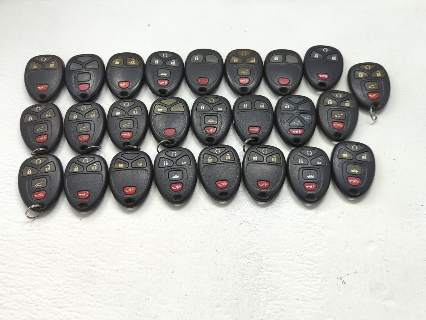 Lot of 25 Chevrolet Keyless Entry Remote Fob OUC60221 | OUC60270 - Oemusedautoparts1.com