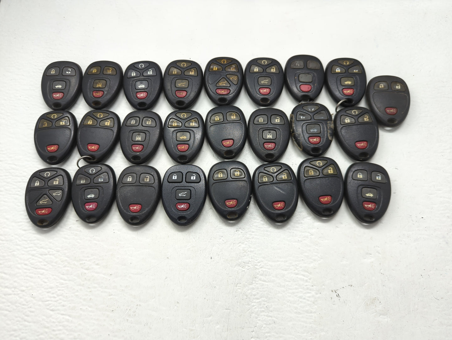 Lot of 25 Chevrolet Keyless Entry Remote Fob OUC60221 | OUC60270 - Oemusedautoparts1.com