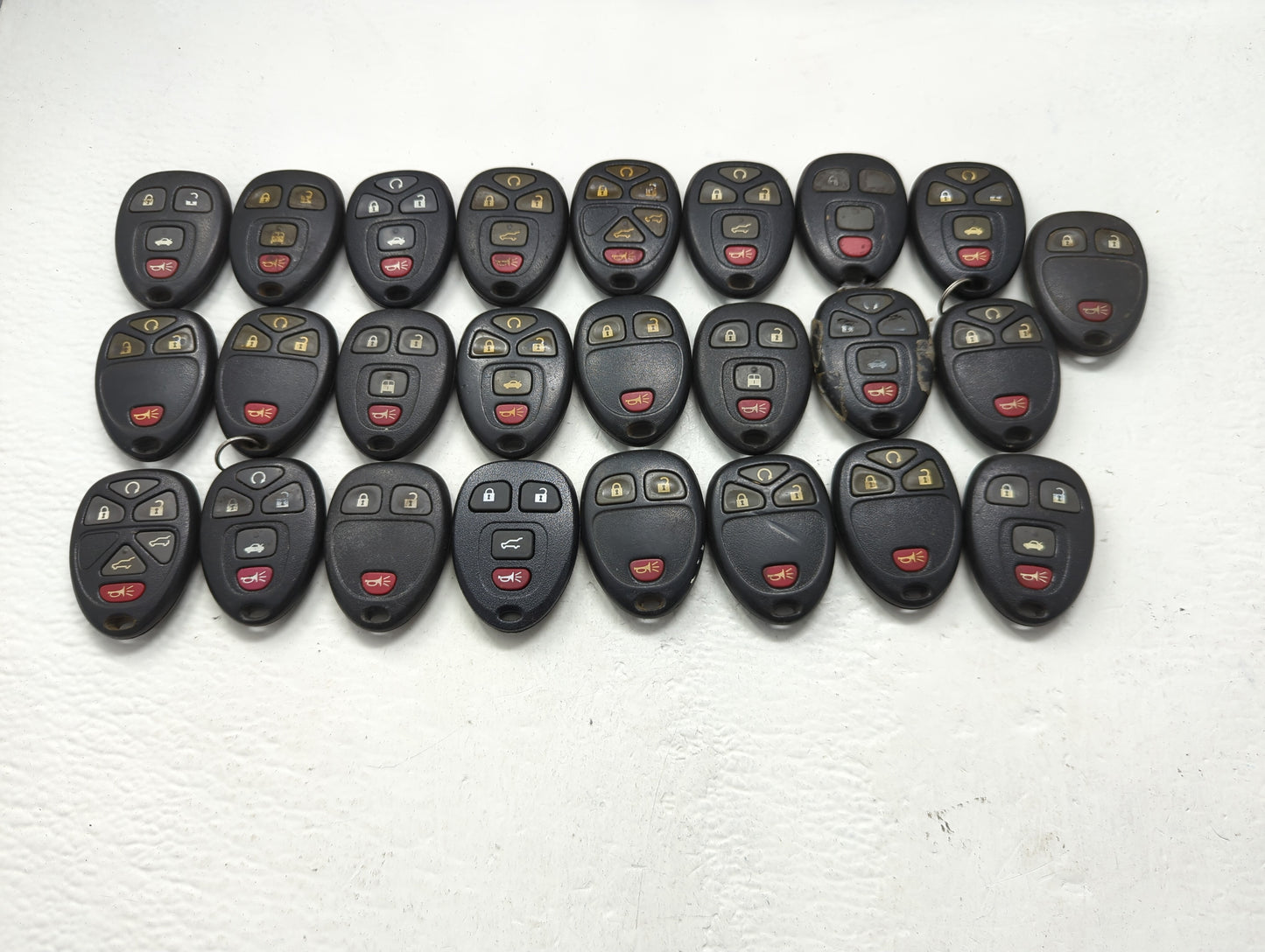 Lot of 25 Chevrolet Keyless Entry Remote Fob OUC60221 | OUC60270 - Oemusedautoparts1.com
