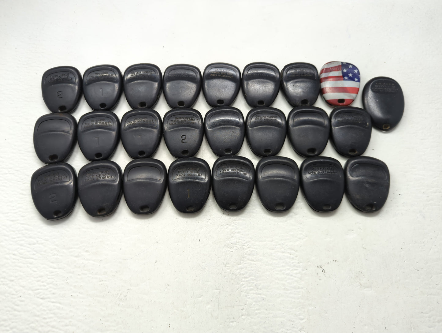 Lot of 25 Chevrolet Keyless Entry Remote Fob LHJ011 | MYT3X68988 | - Oemusedautoparts1.com