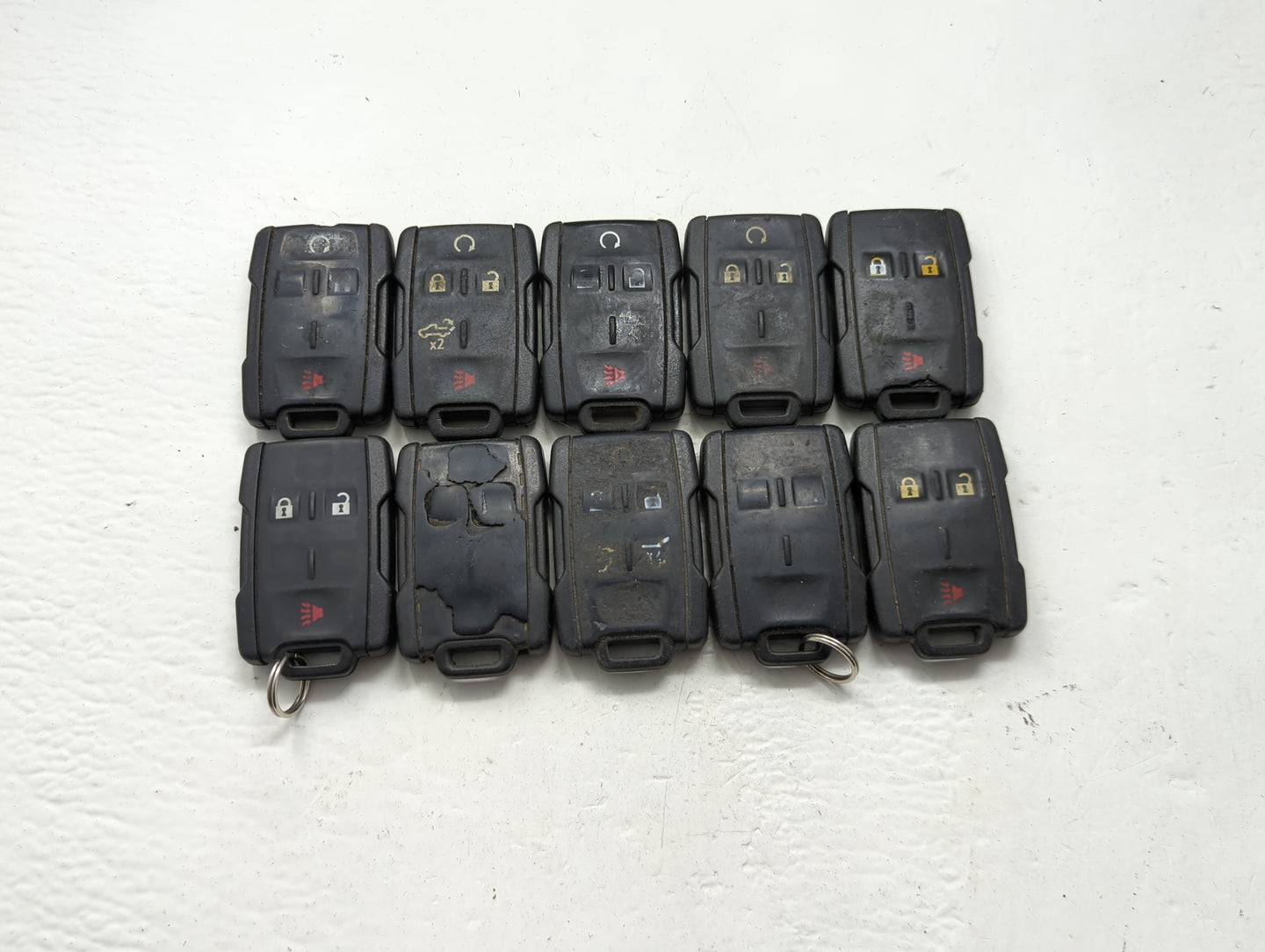 Lot of 10 Chevrolet Keyless Entry Remote Fob MIXED FCC IDS MIXED PART - Oemusedautoparts1.com