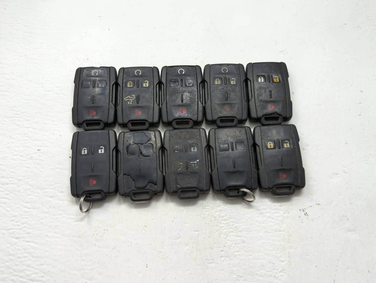 Lot of 10 Chevrolet Keyless Entry Remote Fob MIXED FCC IDS MIXED PART - Oemusedautoparts1.com