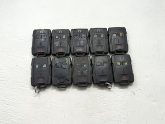 compare product Lot of 10 Chevrolet Keyless Entry Remote Fob MIXED FCC IDS MIXED PART