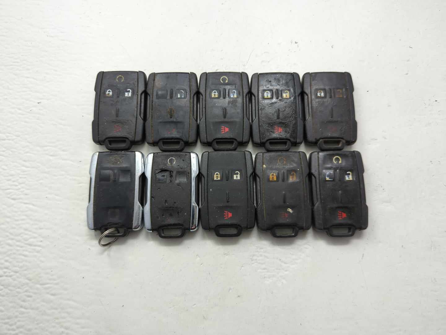 Lot of 10 Chevrolet Keyless Entry Remote Fob MIXED FCC IDS MIXED PART - Oemusedautoparts1.com