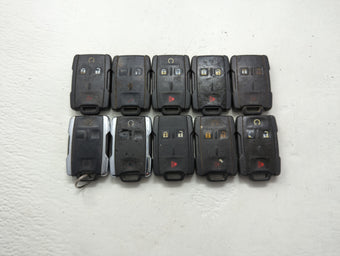 compare product Lot of 10 Chevrolet Keyless Entry Remote Fob MIXED FCC IDS MIXED PART