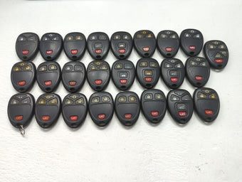 compare product Lot of 25 Chevrolet Keyless Entry Remote Fob MIXED FCC IDS MIXED PART