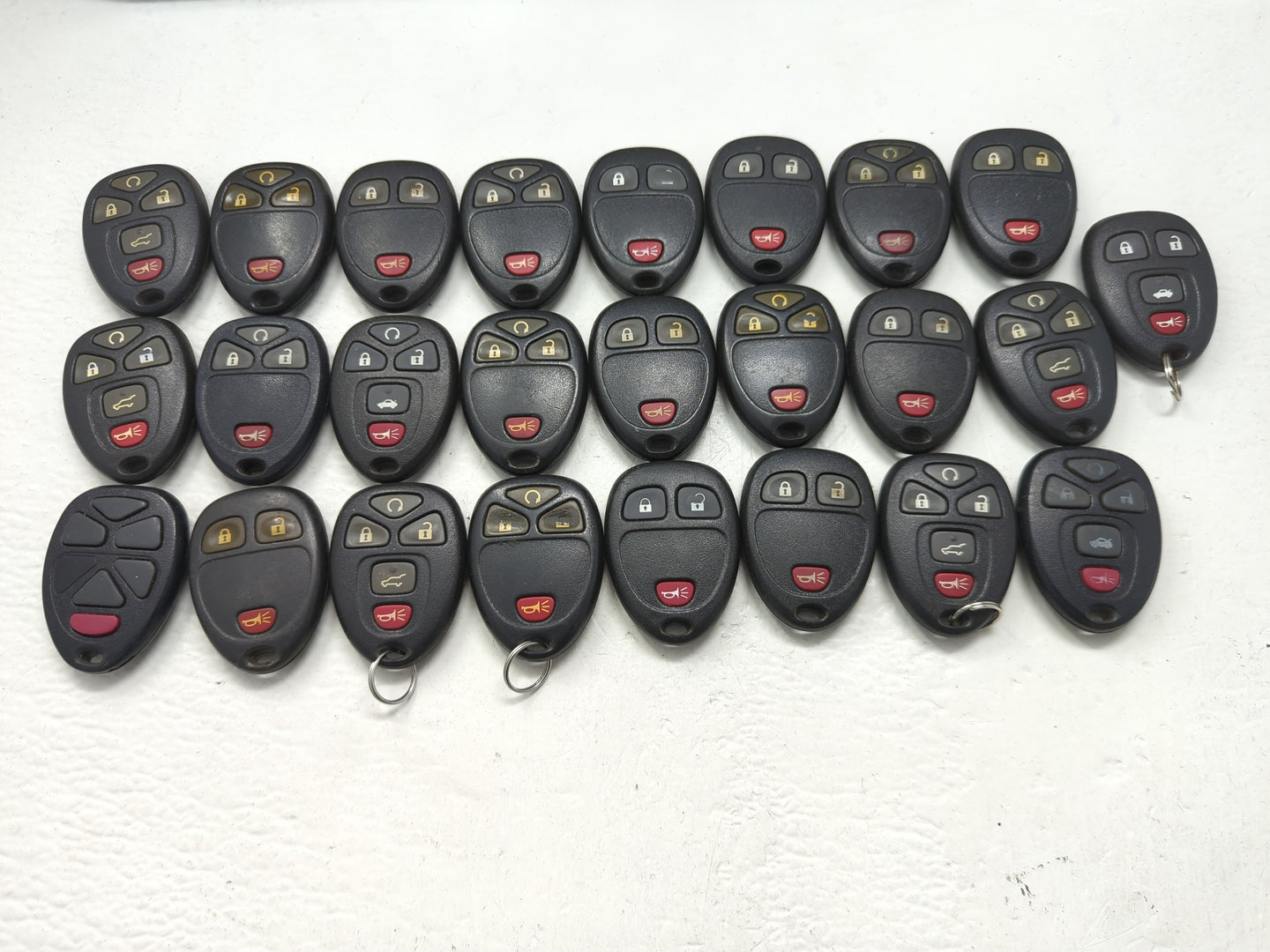Lot of 10 Chevrolet Keyless Entry Remote Fob MIXED FCC IDS MIXED PART - Oemusedautoparts1.com