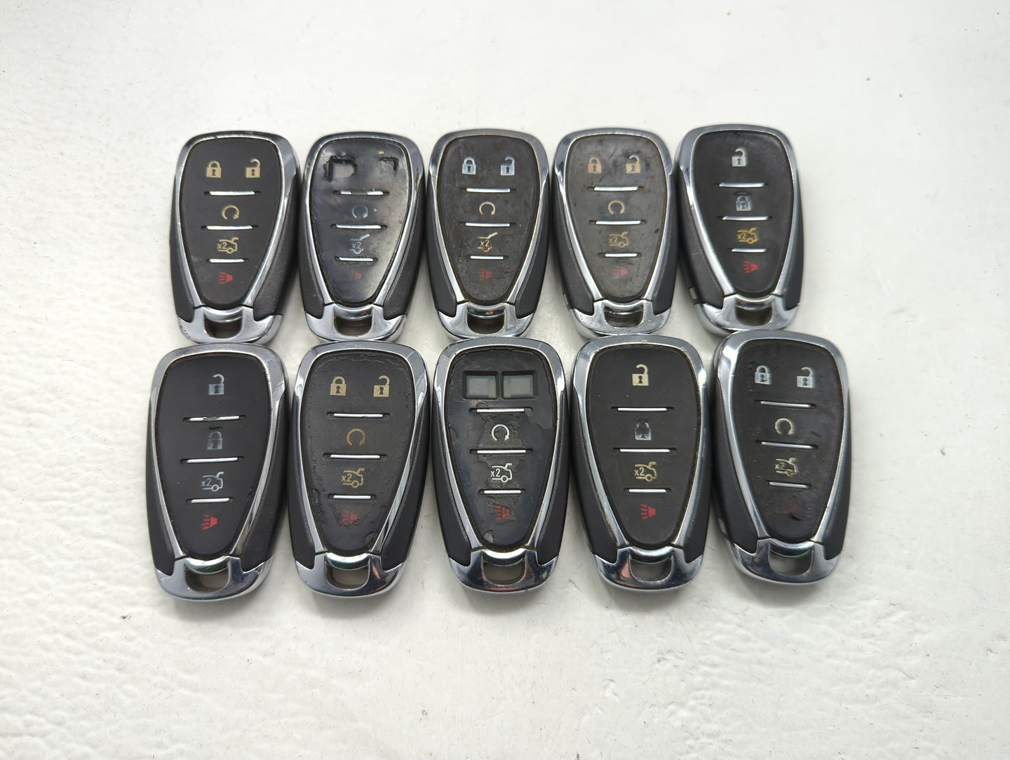 Lot of 10 Chevrolet Keyless Entry Remote Fob HYQ4EA MIXED PART NUMBERS - Oemusedautoparts1.com